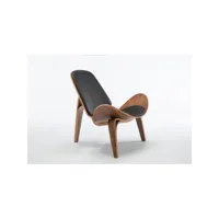 neko - fauteuil relax style moderne salon -88x78x76 - chaise - meuble de salon - noir