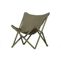 lazy afternoon - fauteuil de jardin pliable en tissu et métal lazy afternoon 92x77x85 cm coloris vert