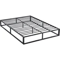 cadre de lit en métal 140 x 190 - noir