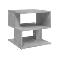 table d'appoint, bout de canapé gris béton 40x40x40 cm aggloméré togp10851