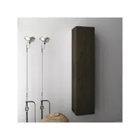 colonne de salle de bain mélaminé marron foncé malo l 34 cm