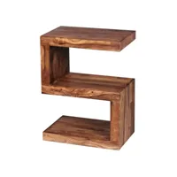finebuy table d'appoint bois massif 44 x 60 x 30 cm table basse salon  bout de canapé est - capacité de charge par plaque: 30 kg - table en bois
