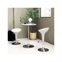 table bar de design ronde blanche l'hauteur de table 90cm table de salle à manger ou bistrot