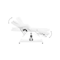 vidaxl table de massage blanc 180x62x(87-112) cm 110264