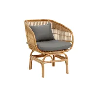 taarbaek - fauteuil en rotin vintage - couleur - naturel 2547