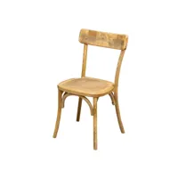 chaise en bois massif chaise de salle à manger et de cuisine chaise moderne thonet en frêne massif  chaise vintage de restaurant finition naturelle l48xpr55xh88 l7508-1