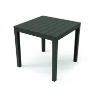 table d'extérieur vicenza, table de jardin carrée, table fixe intérieure et extérieure, 100% made in italy, 100% made in italy, 78x78h72 cm, anthracite 8052773492638