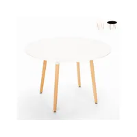table de cuisine bar restaurant ronde en bois design en bois 100 cm moss ahd amazing home design