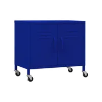 armoire de rangement, boîtes de rangement bleu marine 60x35x56 cm acier pks87648 meuble pro