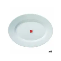 plat à gratin bormioli toledo blanc verre oblongue 34 x 26,5 x 1,8 cm (12 unités)