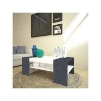table basse  cherry  - 110 x 60 x 40 cm - blanc/marbre ahd amazing home design