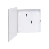 boîte à clés avec panneau magnétique, boîte de rangement blanc 35x35x5,5 cm -asaf30760 meuble pro