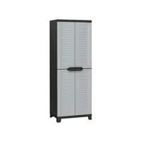 armoire de rangement, armoire en plastique 65x45x181 cm pks73385 meuble pro