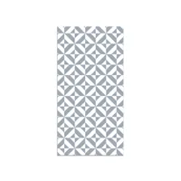 panorama tapis du sol vinyle géométrie bleue 200x250cm - tapis de cuisine en pvc linoléum vinyle- antidérapant lavable ignifuge - tapis pour cuisine bureau salon - protection du sol 2b32aa07-f404-4142-9256-24531ee071f6