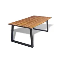 table de salon salle à manger design 200 bois acacia massif helloshop26 0902288