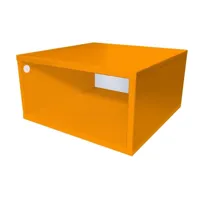 cube de rangement bois 50x50 cm 50x50 orange cube50-o