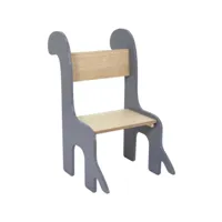 chaise enfant en bois animal dino