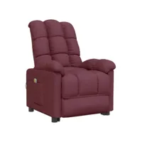 fauteuil de massage, fauteuil de relaxation, chaise de salon violet tissu fvbb91155 meuble pro