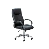 paris prix - chaise de bureau design tobal 111-119cm noir