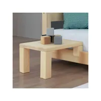 table de chevet à fixer sur le lit - bois vernis - 33 x 32 x 41 cm #ds
