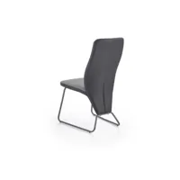 chaise contemporaine gris et noir wendy - couleur: noir et blanc 139
