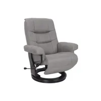 fauteuil de relaxation design - max - microfibre gris