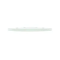étagères d'angle 2 pcs, étagère de rangement et supports chromés verre blanc 45x45 cm oza54502 meuble pro