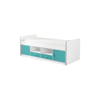 meuble crdis lit enfant gamme bonny turquoise avec sommier référence lit59-multi-035 2835
