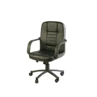 chaise de bureau dmelar, chaise de direction avec accoudoirs, chaise de bureau ergonomique, noir, 56x59h88/99 cm 8052773856997