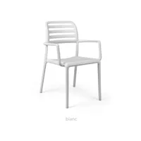 fauteuil en polypropylène costa - bianco 00 mp-2110_2156620lc