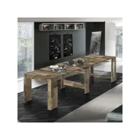console extensible martino, console extensible jusqu'à 12 places, table avec support d'extension, 100% made in italy, cm 51/300x90h77, érable 8052773603430