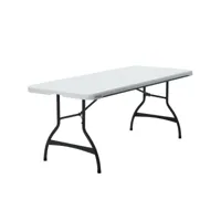 table piable lifetime blanc 182 x 73,5 x 76 cm acier plastique