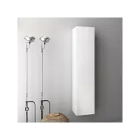 colonne de salle de bain laqué blanc brillant malo l 34 cm