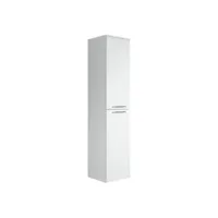 armoire de rangement de saturnus hauteur 130 cm blanc - meuble de rangement haut placard armoire colonne