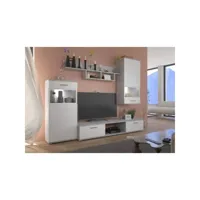 ensemble meuble tv blues 230 cm en plusieurs couleurs - couleur: blanc-beton - sans buffet vivadiscount-6509_4064