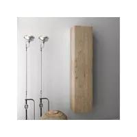 colonne de salle de bain mélaminé chêne clair malo l 34 cm