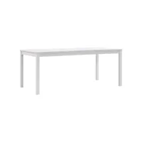 vidaxl table de salle à manger blanc 180 x 90 x 73 cm pin 283405