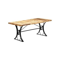 table de salle à manger 180x90x76 cm bois de manguier massif 282766