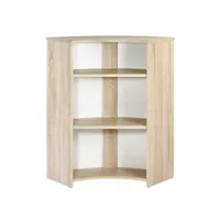 meuble-comptoir bar chêne 3 niches 96,7 x 104,8 x 44,9 cm - coloris: tour eiffel 750 751 visio097cn751