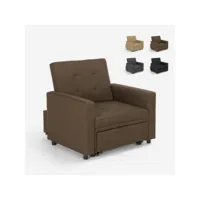 fauteuil lit 1 place simple avec accoudoirs design moderne brooke le roi du relax