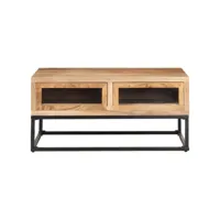 table de salon 90x60x40 cm bois d'acacia massif