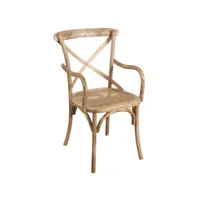 chaise en bois et rotin avec accoudoirs style thonet en frêne massif chaise vintage finition noyer clair antique l50xpr43xh89 cm chaises thonet avec accoudoirs rustiques chaise salle à manger et cuisine moderne l6302