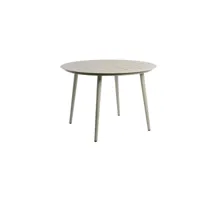 table ronde en aluminium inari sable