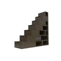 escalier cube de rangement hauteur 175 cm  wengé esc175-w