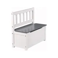 banc pour enfants avec espace de rangement coffre à jouets pour le siège blanc-gris helloshop26 19_0000200