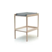 webaby table à langer 1 étagère en bois 33270180w