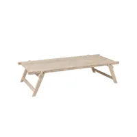 table lit militaire cyba en bois recyclé blanc délavé. 20100991557
