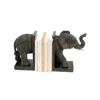 stop-livres elephant en résine
