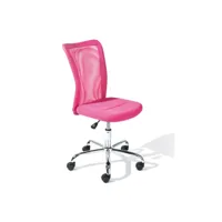chaise de bureau avec roulettes bonnie rose mesh tissu respirant