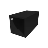 cube de rangement bois 25x50 cm 25x50 noir cube25-n